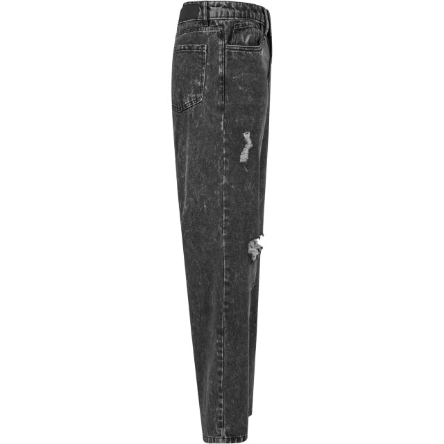 Urban Classics Dames 90's denim verweerde broek met wijde pijpen UTTN1211_blackcharcoalwashed large