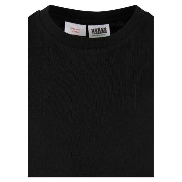 Urban Classics Meisjes organisch franje t-shirt UTTN1112_black large