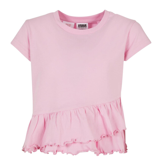 Urban Classics Meisjes organisch franje t-shirt UTTN1112_girlypink large