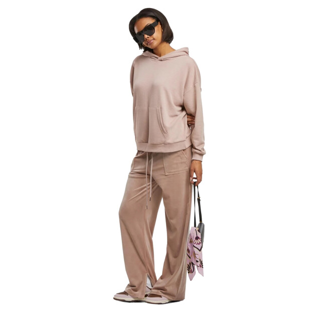 Urban Classics Dames terrycloth oversized hoodie UTTN1109_duskrose large