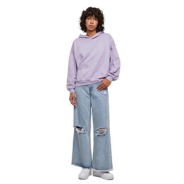 Urban Classics Dames terrycloth oversized hoodie UTTN1109_dustylilac large