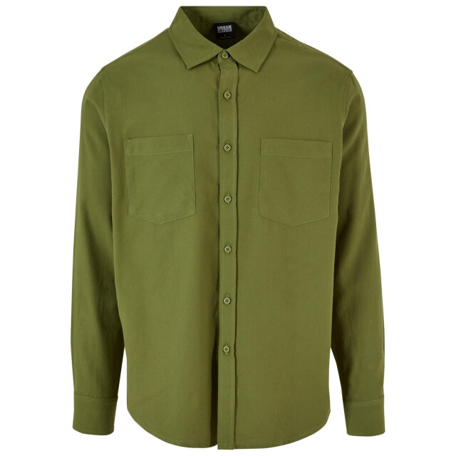 Urban Classics Flanellen heren overhemd UTTN1111_newolivenewolive large