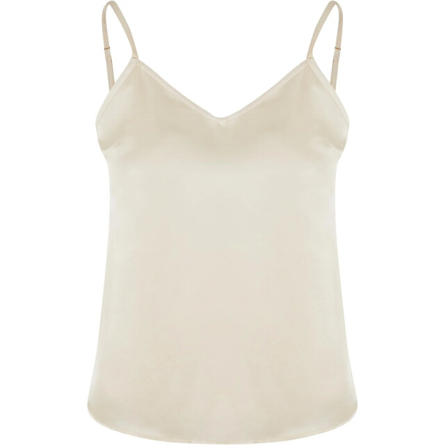 Urban Classics Dames viscose satijnen cami top UTTN1140_whitesand large