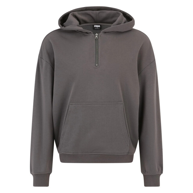 Urban Classics Heren quarter zip boxy hoodie UTTN1105_darkshadow large