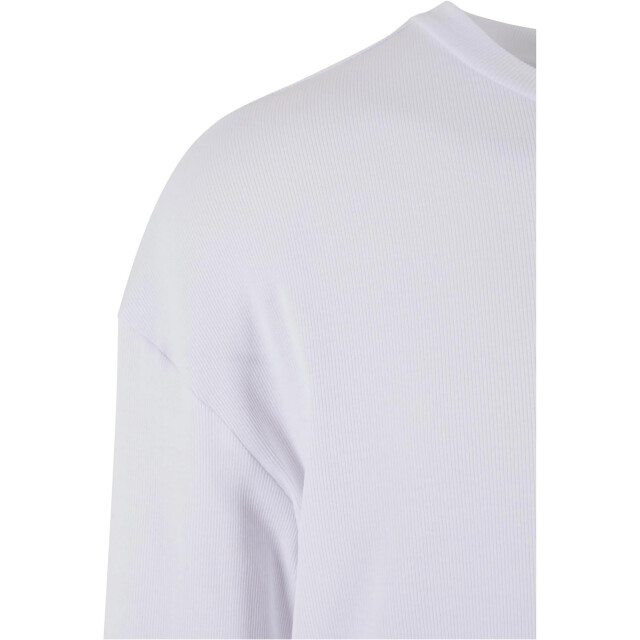 Urban Classics Heren geribde organic boxy trui met lange mouwen UTTN1093_white large