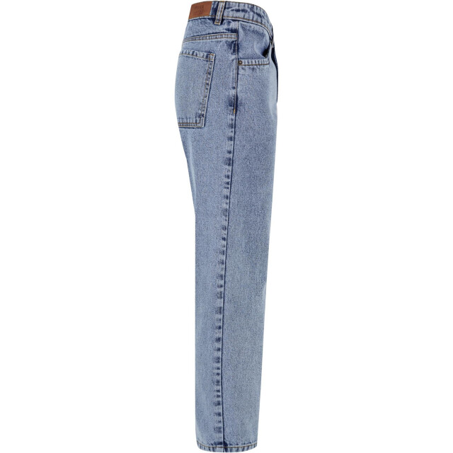 Urban Classics Dames denim cropped straight leg jeans UTTN1118_tintedwashedlightblue large
