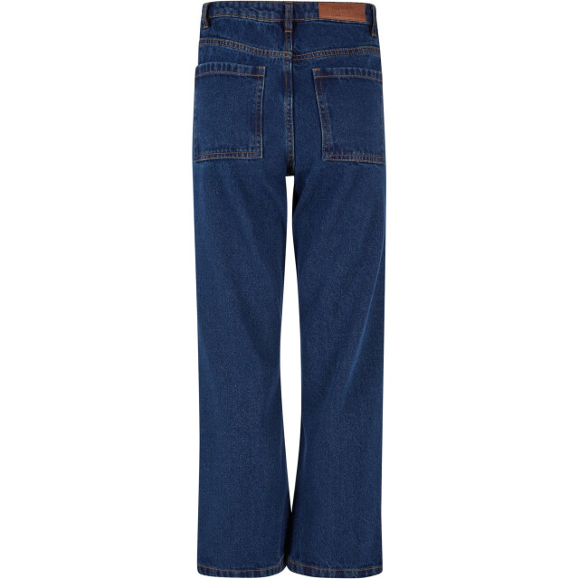 Urban Classics Dames denim cropped straight leg jeans UTTN1118_midindigowashed large