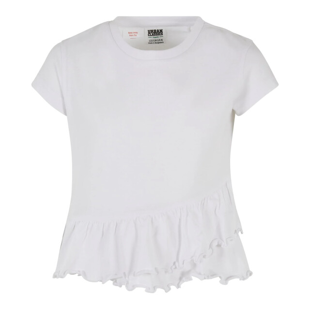 Urban Classics Meisjes organisch franje t-shirt UTTN1112_white large