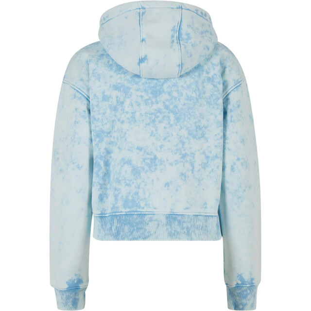 Urban Classics Dames washed towelling short oversized full zip hoodie UTTN1108_balticblue large