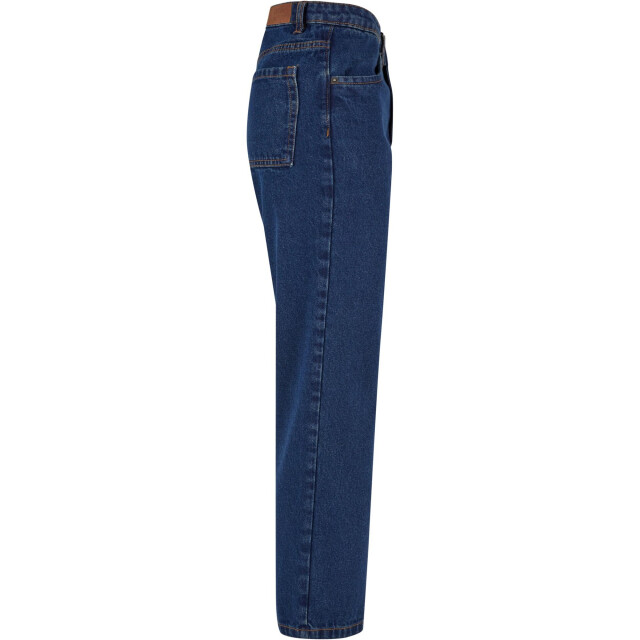 Urban Classics Dames denim cropped straight leg jeans UTTN1118_midindigowashed large