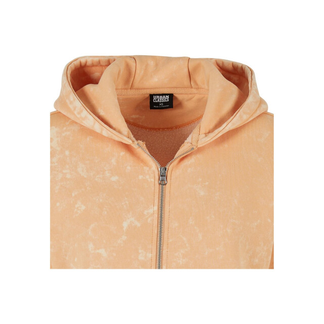 Urban Classics Dames washed towelling short oversized full zip hoodie UTTN1108_paleorange large