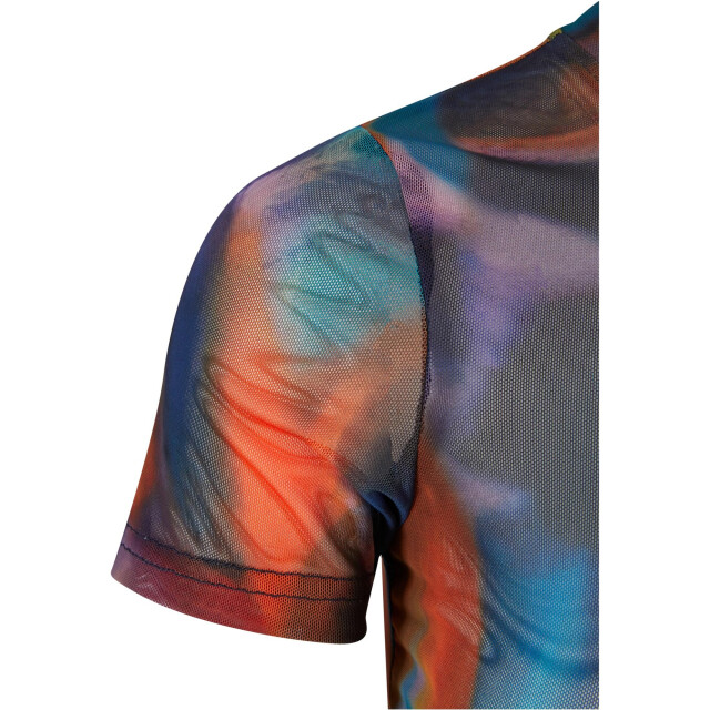 Urban Classics Dames mesh t-shirt met all-over print UTTN1096_multicoloured large
