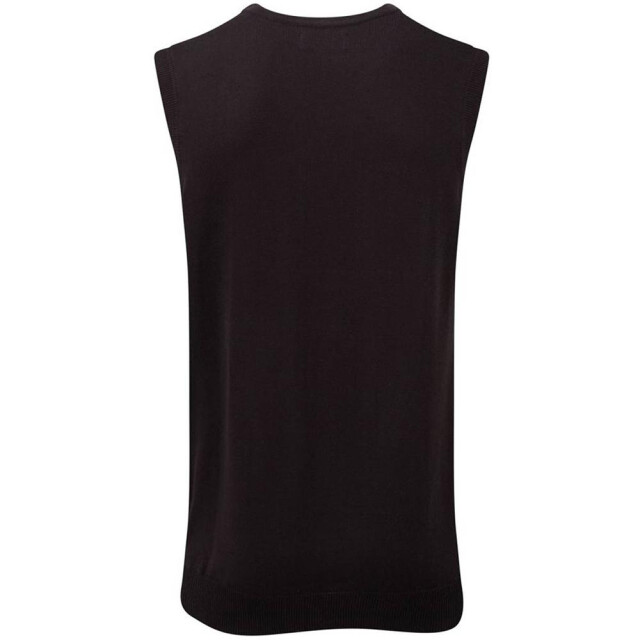 Russell Athletic Collectie heren v-hals mouwloos gebreide trui-trui-top / trui-trui UTFK735_charcoalmarl large