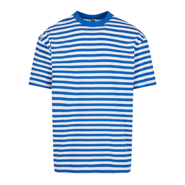Urban Classics Heren streep regular t-shirt UTTN1168_whiteroyalblue large