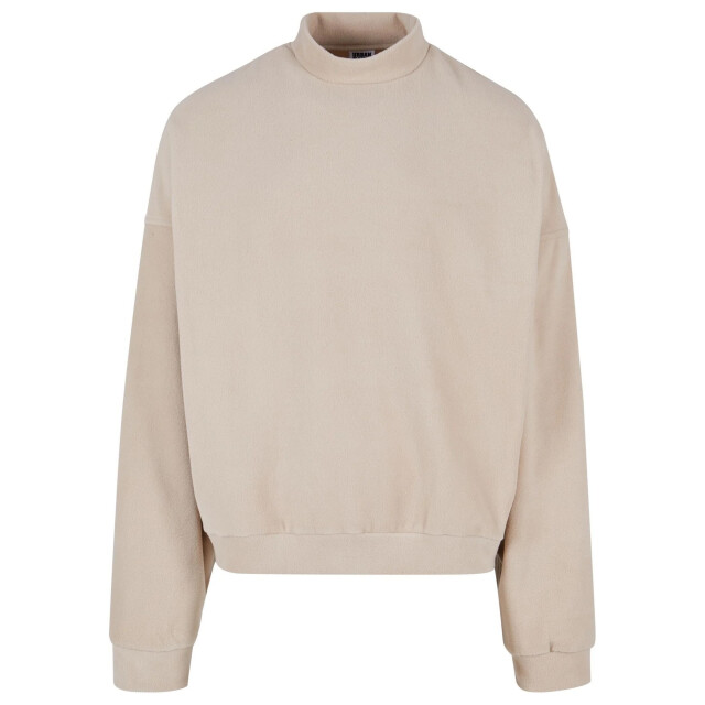 Urban Classics Heren polar fleece oversized sweatshirt UTTN1122_wetsand large