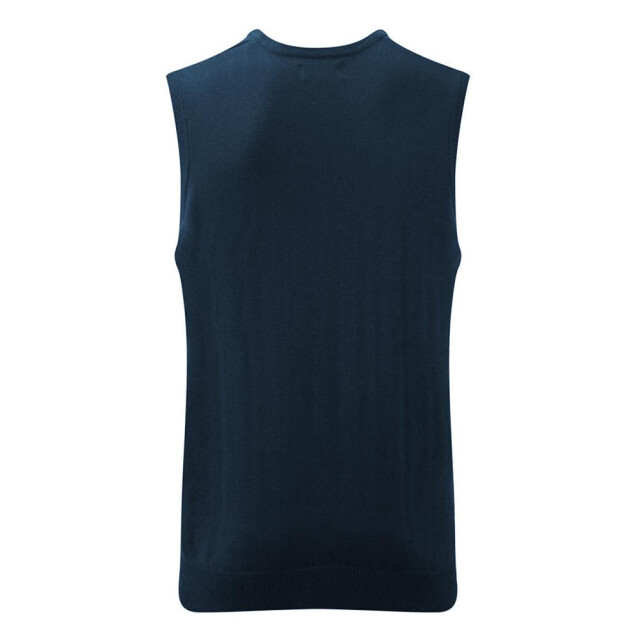 Russell Athletic Collectie heren v-hals mouwloos gebreide trui-trui-top / trui-trui UTFK735_frenchnavy large