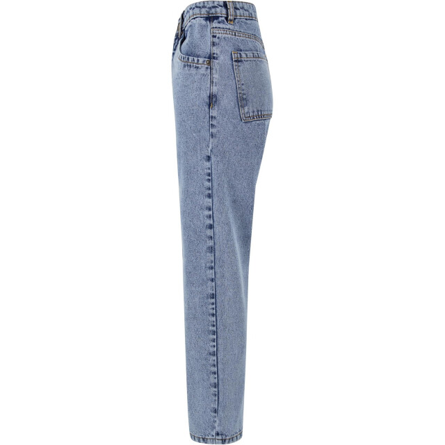 Urban Classics Dames denim cropped straight leg jeans UTTN1118_tintedwashedlightblue large