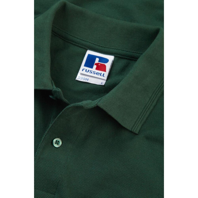 Russell Athletic Heren ripple collar & manchet poloshirt met korte mouwen UTFK708_bottlegreen large