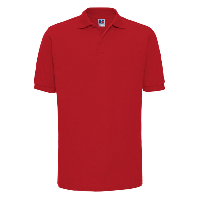 Russell Athletic Heren ripple collar & manchet poloshirt met korte mouwen UTFK708_classicred large