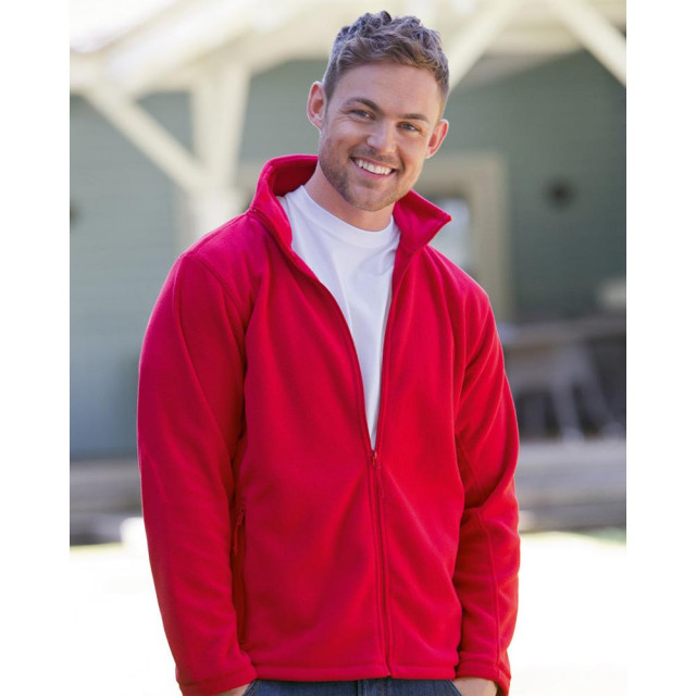 Russell Athletic Heren full zip outdoor fleece jacket UTFK714_classicred large