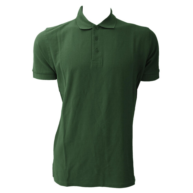 Jerzees Colours Heren ultieme katoenen korte mouw poloshirt UTFK707_bottlegreen large