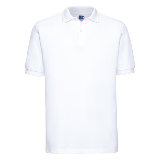 Russell Athletic Heren ripple collar & manchet poloshirt met korte mouwen UTFK708_white large