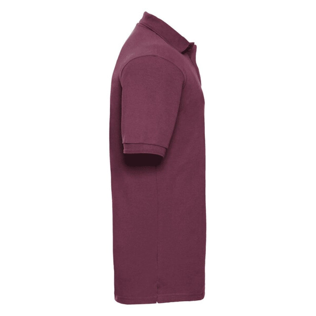 Russell Athletic Heren ripple collar & manchet poloshirt met korte mouwen UTFK708_burgundy large