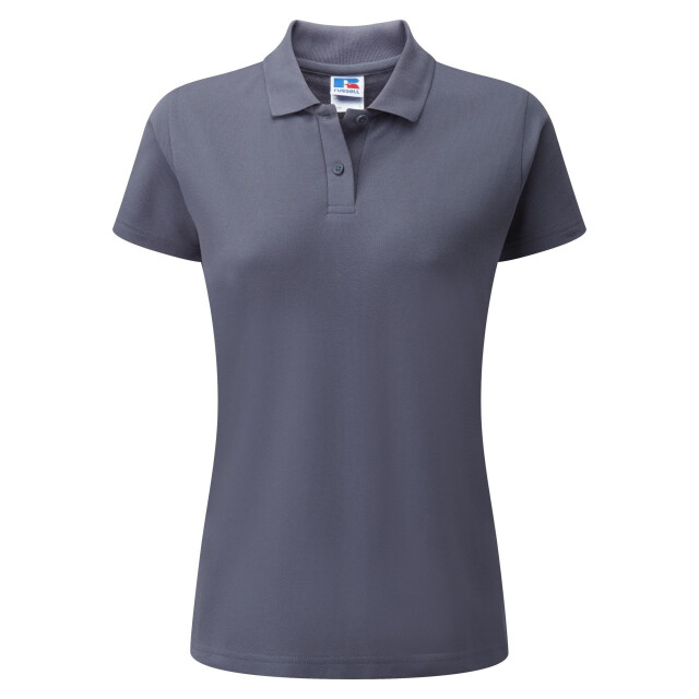 Jerzees Colours Dames 65/35 poloshirt met korte mouwen en harde kraagpijpen UTFK700_convoygrey large