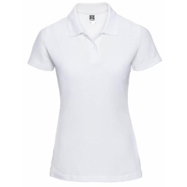 Jerzees Colours Dames 65/35 poloshirt met korte mouwen en harde kraagpijpen UTFK700_white large