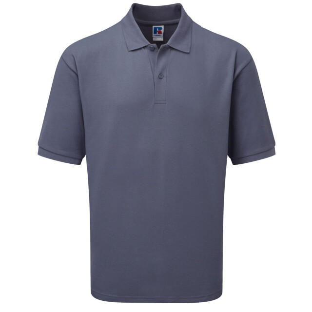 Jerzees Colours Russell mens klassiek poloshirt met korte mouwen van katoen UTFK701_convoygrey large