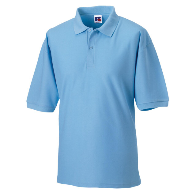 Jerzees Colours Russell mens klassiek poloshirt met korte mouwen van katoen UTFK701_skyblue large