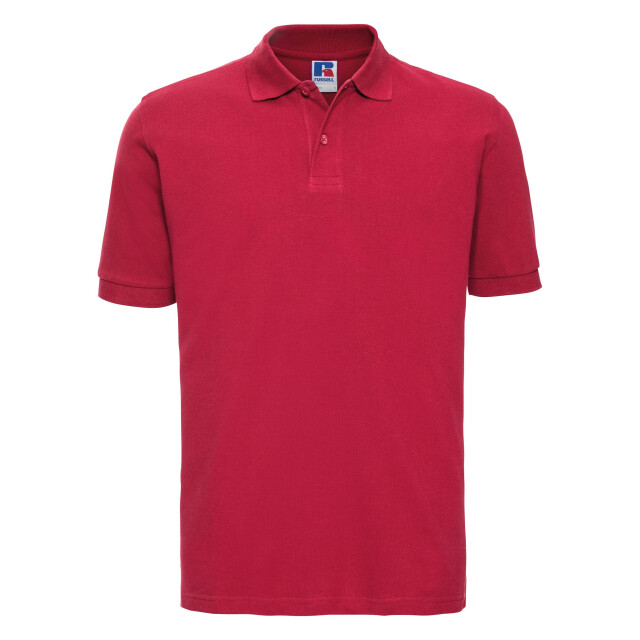 Russell Athletic Heren 100% katoenen korte mouw poloshirt UTFK704_classicred large