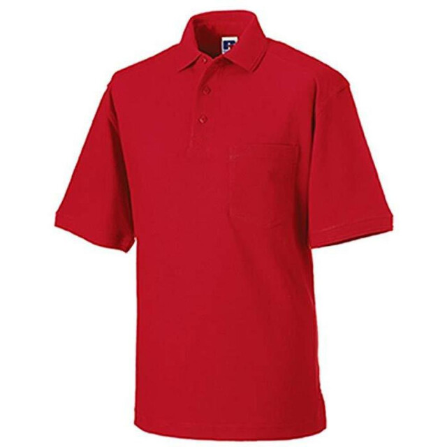 Russell Athletic Heren 100% katoenen korte mouw poloshirt UTFK704_classicred large
