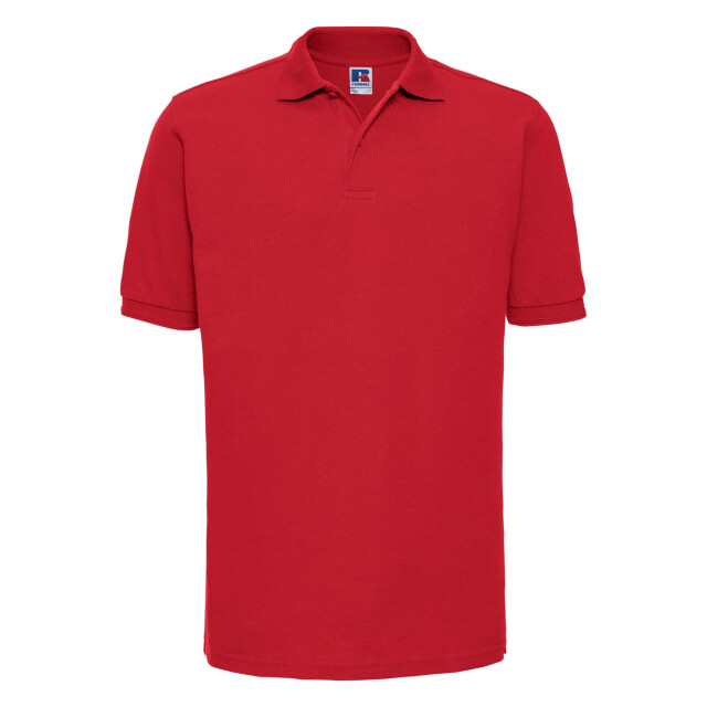 Russell Athletic Heren ripple collar & manchet poloshirt met korte mouwen UTFK708_brightred large