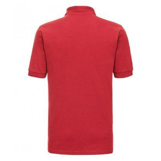 Russell Athletic Heren ripple collar & manchet poloshirt met korte mouwen UTFK708_brightred large