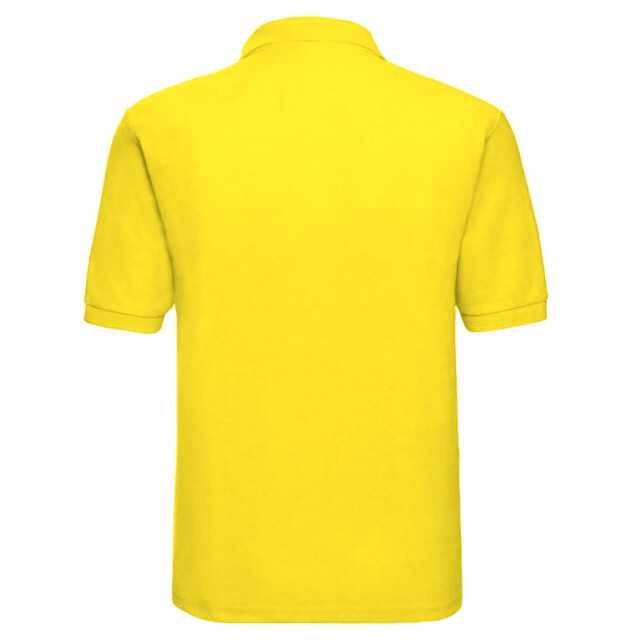 Jerzees Colours Russell mens klassiek poloshirt met korte mouwen van katoen UTFK701_yellow large
