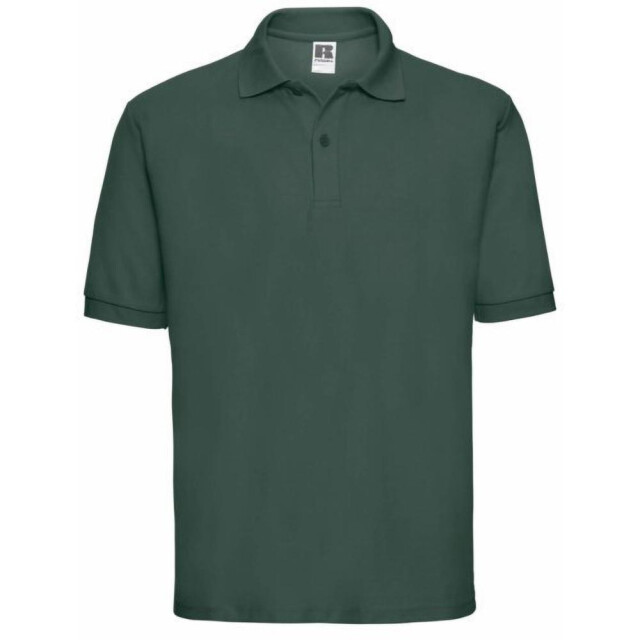Jerzees Colours Russell mens klassiek poloshirt met korte mouwen van katoen UTFK701_bottlegreen large