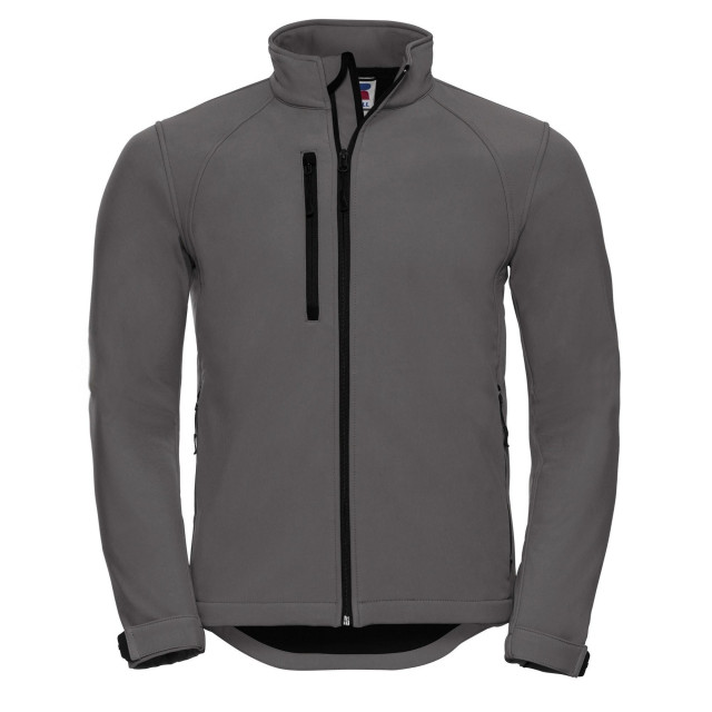 Russell Athletic Heren waterbestendig & winddicht softshell-jasje UTFK689_titanium large