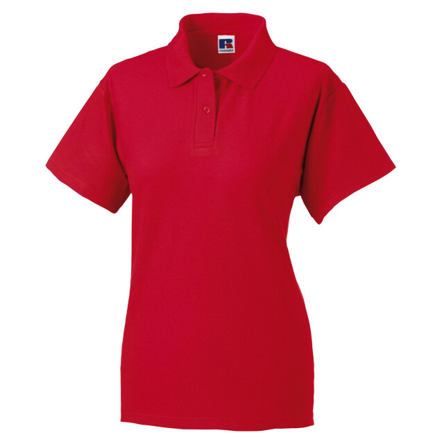 Jerzees Colours Dames 65/35 poloshirt met korte mouwen en harde kraagpijpen UTFK700_classicred large