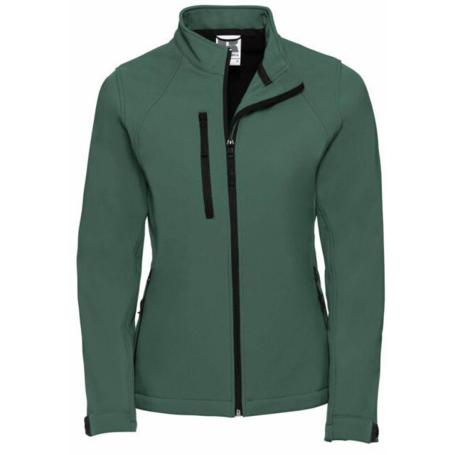 Jerzees Colours Dames waterbestendig & winddicht soft shell-jasje UTFK688_bottlegreen large