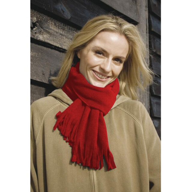 Result Volwassenen unisex actief vlies wintervaasje sjaal UTFK659_red large