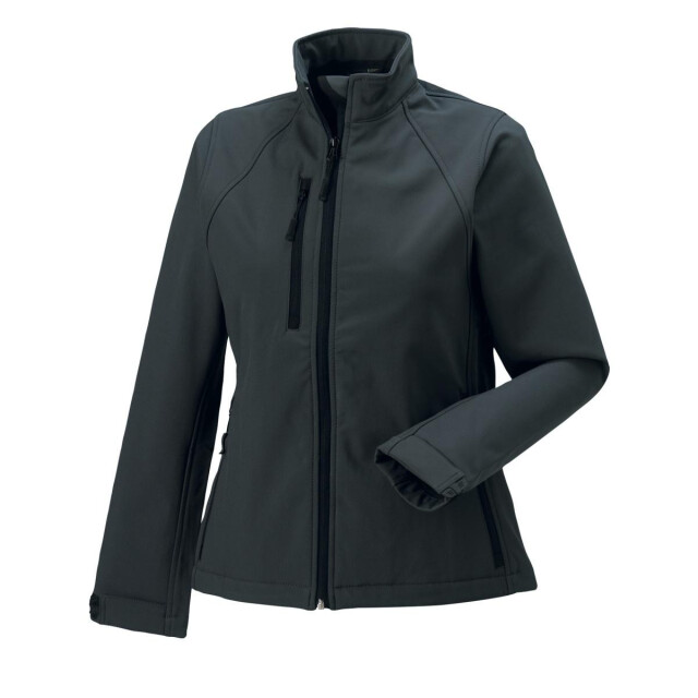 Jerzees Colours Dames waterbestendig & winddicht soft shell-jasje UTFK688_titanium large