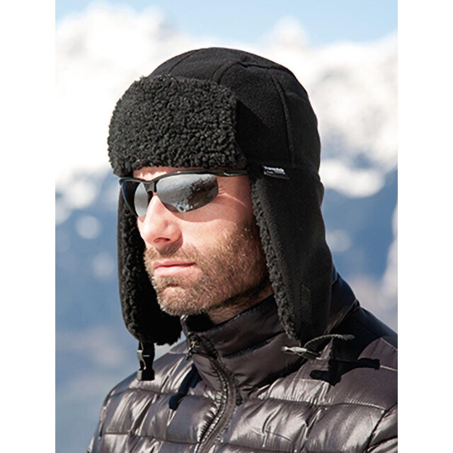 Result Herenwinter dunner wordende sherpa-hoed UTFK665_black large