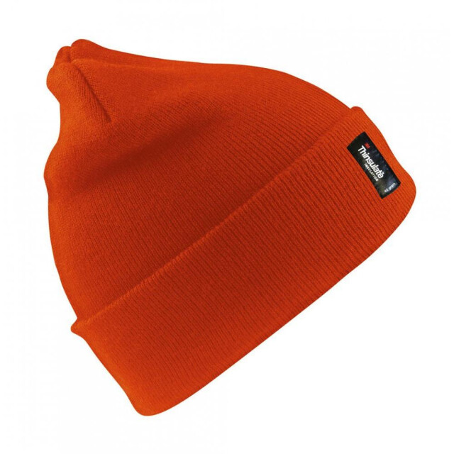Result Woolly thermal ski/winter hat met 3m thinsulate isolatie UTFK673_hivisorange large