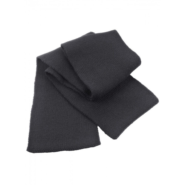 Result Klassieke zware gebreide thermische winter sjaal UTFK661_charcoal large