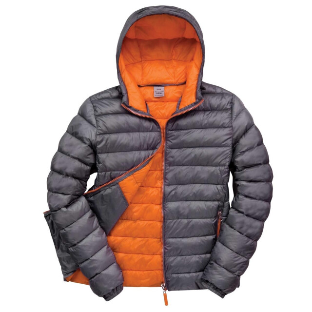Result Urban mens snowbird hooded jacket UTFK655_greyorange large