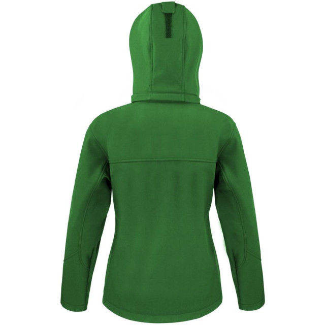 Result Kern dames lite hooded softshell jacket UTFK619_vividgreenblack large