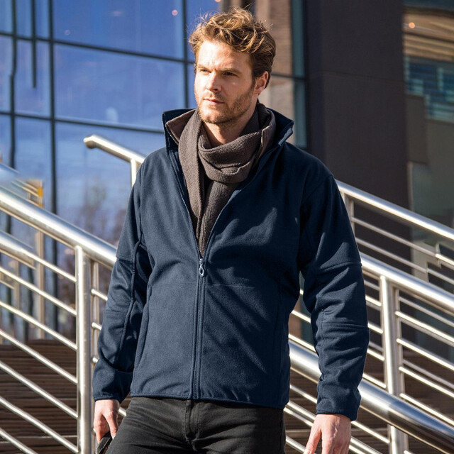 Result Heren osaka tech performance gecombineerde stapel softshell waterdicht windproofjasje UTFK576_navyblue large