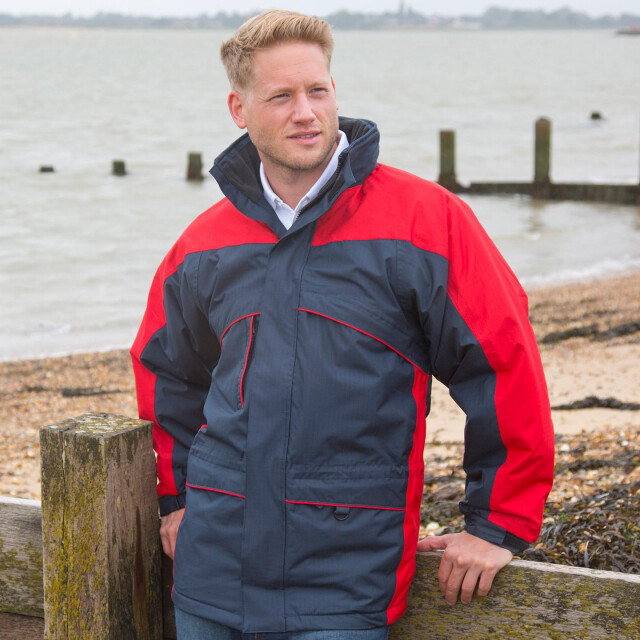 Result Heren seneca midweight performance stormdri waterproof windproof jacket UTFK590_navyred large