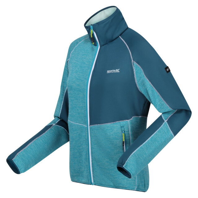 Regatta Dames lindalla vii marl full zip fleecejack UTRG10404_tahoebluemoroccanblue large